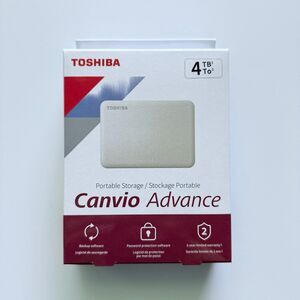 TOSHIBA Canvio Advance HDTCA40XW3CA 4 TB Portable Hard Drive - External - White